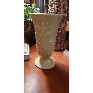 Victoria Hagan Green Vase With Vining Leaves